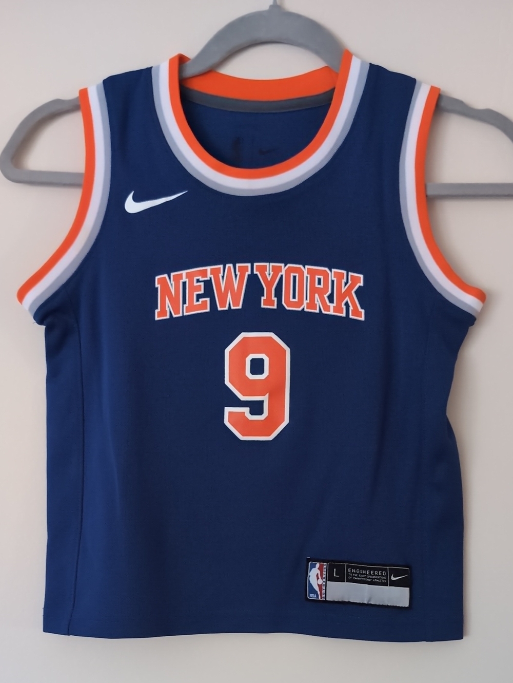 NY Knicks Nike Youth Jersey Barrett #9 Preschool Size Large/7 EUC